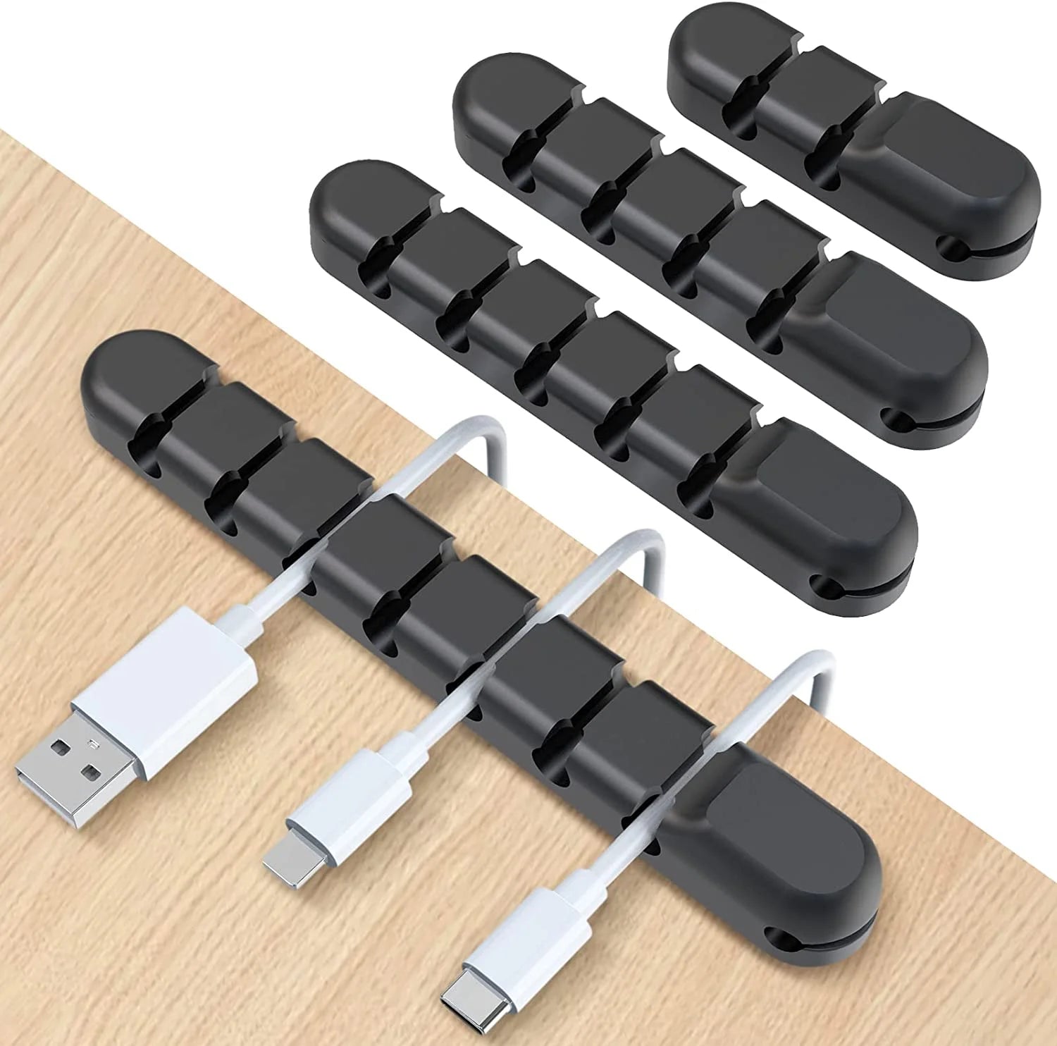 Desk & Cable Organizer Clips Set